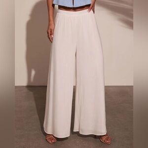 Vici Cream Wide Leg Pants